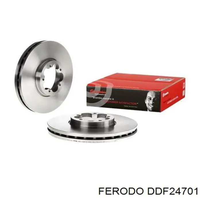 Гальмівні диски передні DDF24701 Ferodo