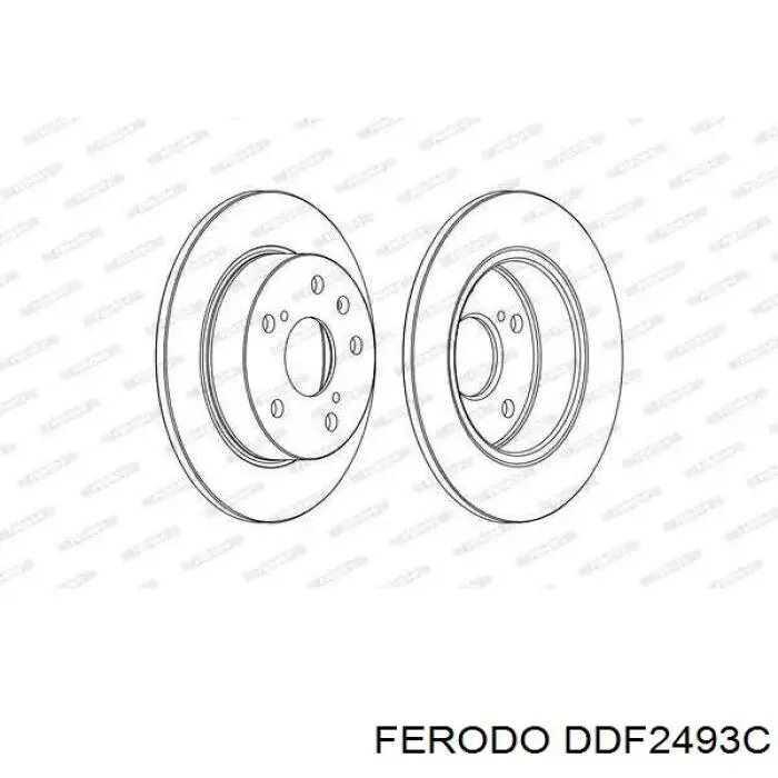 Задні дискові гальма Ferodo DDF2493C ціна, від 39.33 USD
