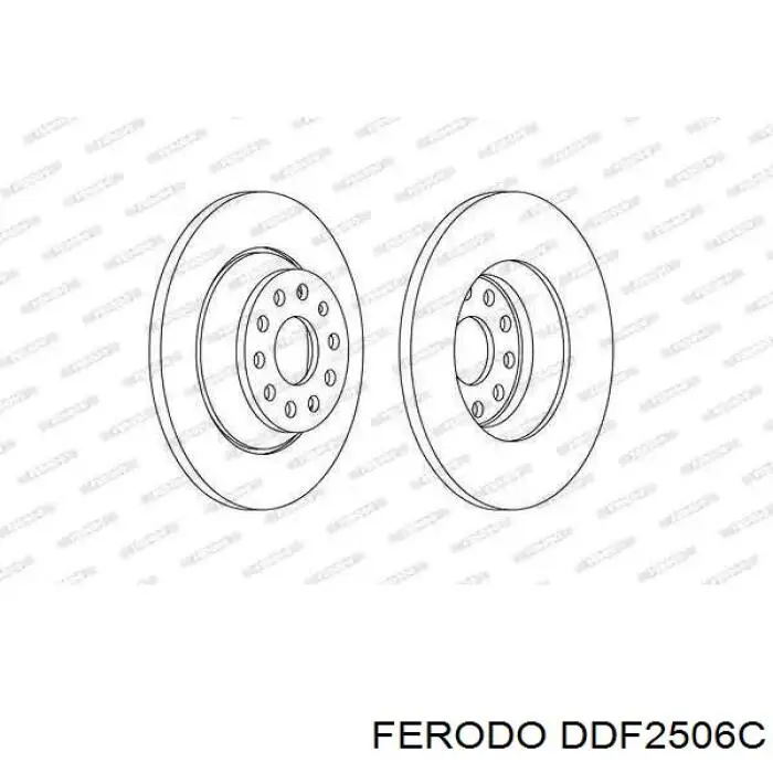 Задні дискові гальма Ferodo DDF2506C ціна, від 42.87 USD