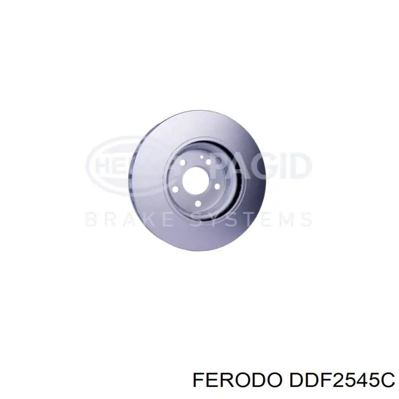Диск гальмівний передній Ferodo DDF2545C