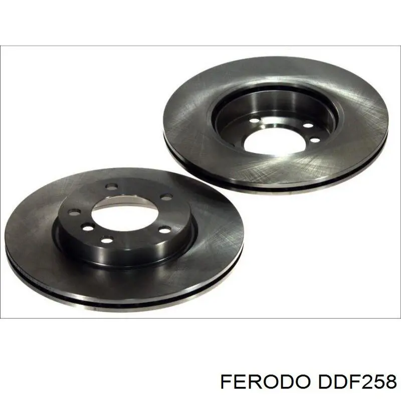 DDF258 Ferodo диск гальмівний передній