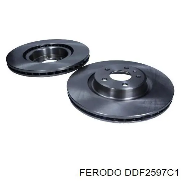 Диск переднього гальма Ferodo DDF2597C1 ціна, від 99.85 USD