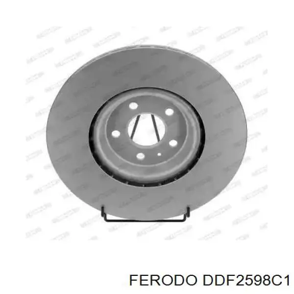 Диск переднього гальма Ferodo DDF2598C1 ціна, від 116.47 USD