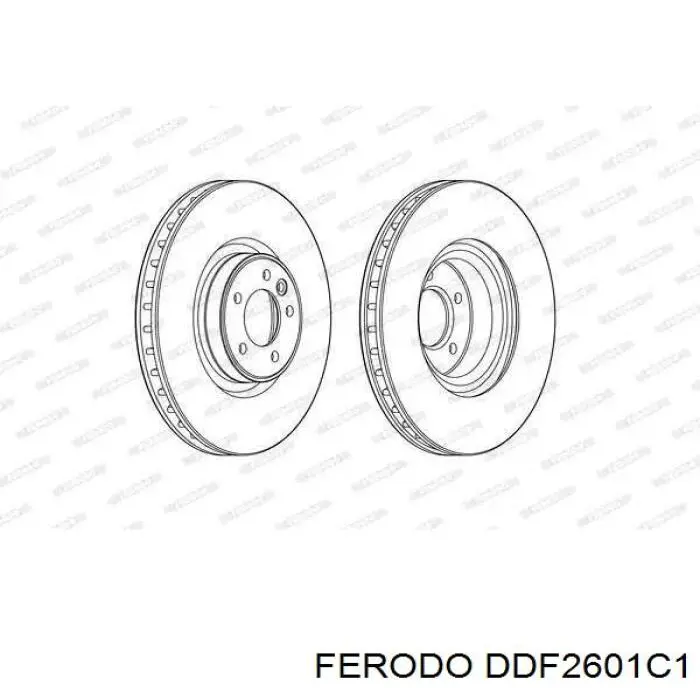 Купити DDF2601C1 Ferodo Ротор гальмівний