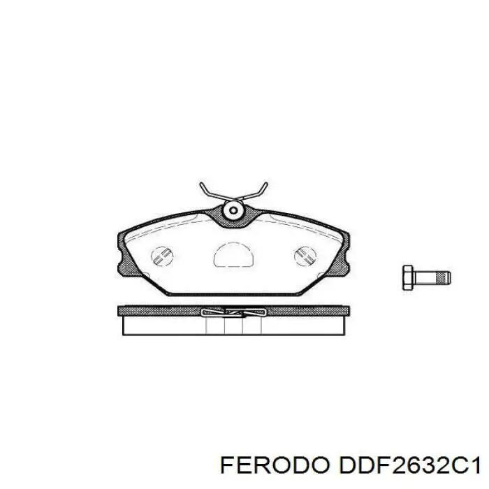 Гальмівні диски передні DDF2632C1 Ferodo