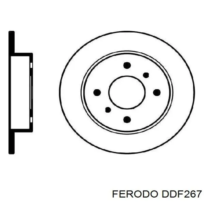 Задні дискові гальма Ferodo DDF267 ціна, від 24.13 USD