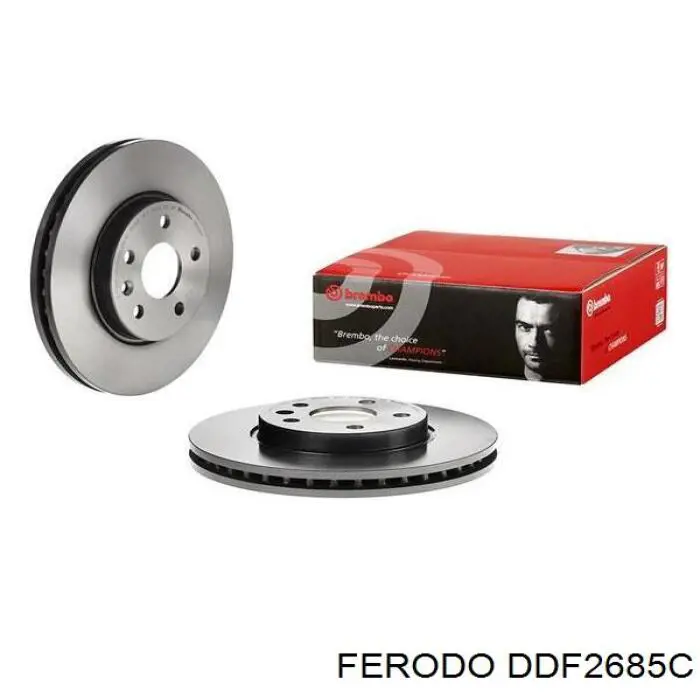 Диск переднього гальма Ferodo DDF2685C ціна, від 52.29 USD