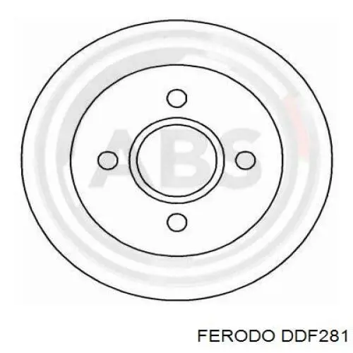Гальмівні диски DDF281 Ferodo