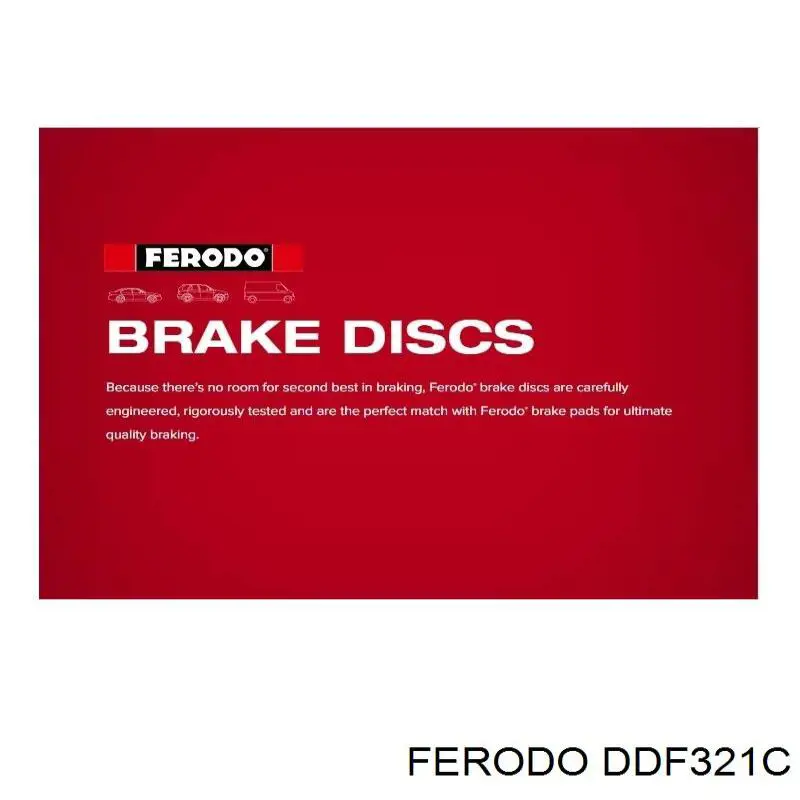 Диск гальмівний задній Ferodo DDF321C