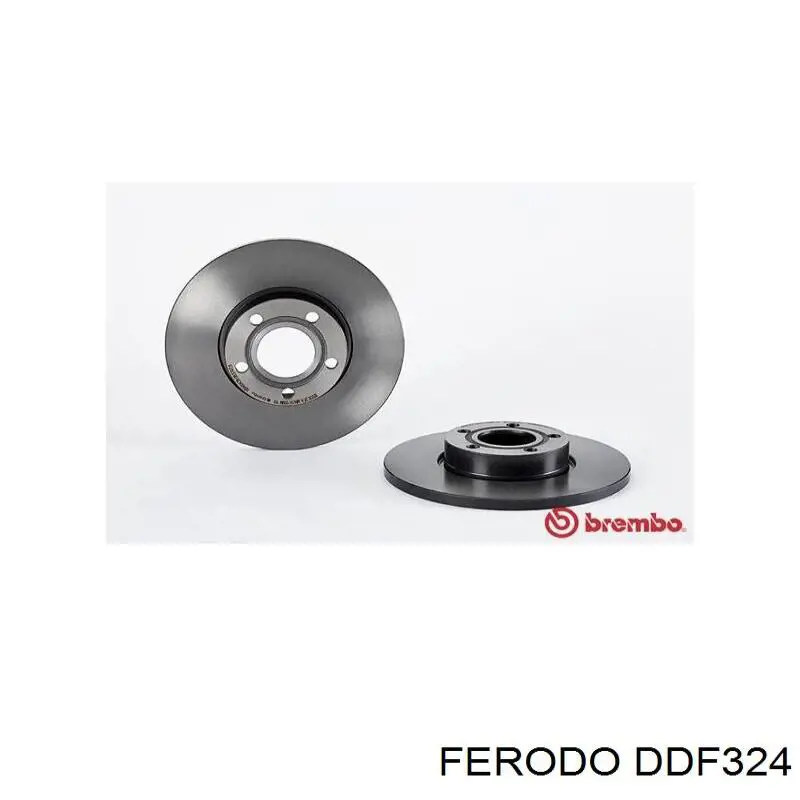 Гальмівні диски передні DDF324 Ferodo
