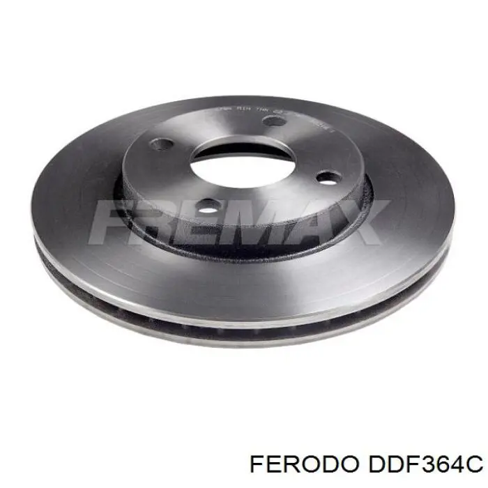 Гальмівні диски передні DDF364C Ferodo