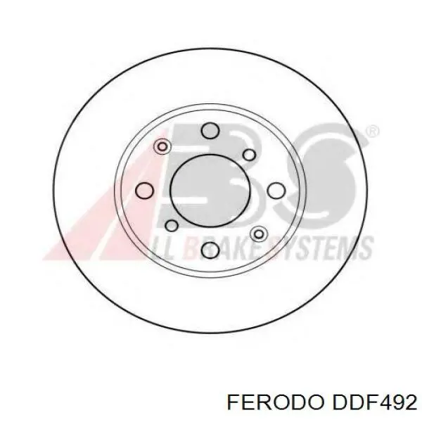 DDF492 Ferodo диск гальмівний передній