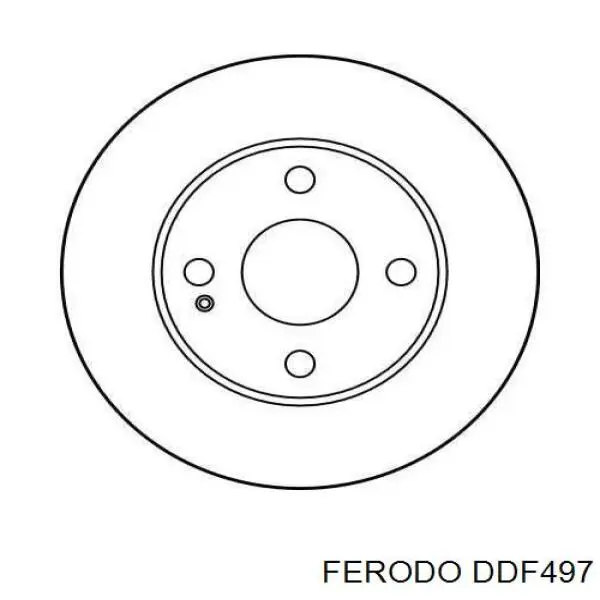 Гальмівні диски передні DDF497 Ferodo