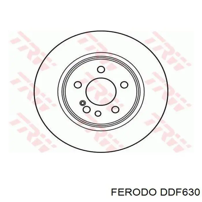 DDF630 Ferodo диск гальмівний задній
