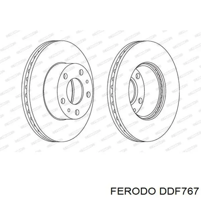 Гальмівні диски передні DDF767 Ferodo