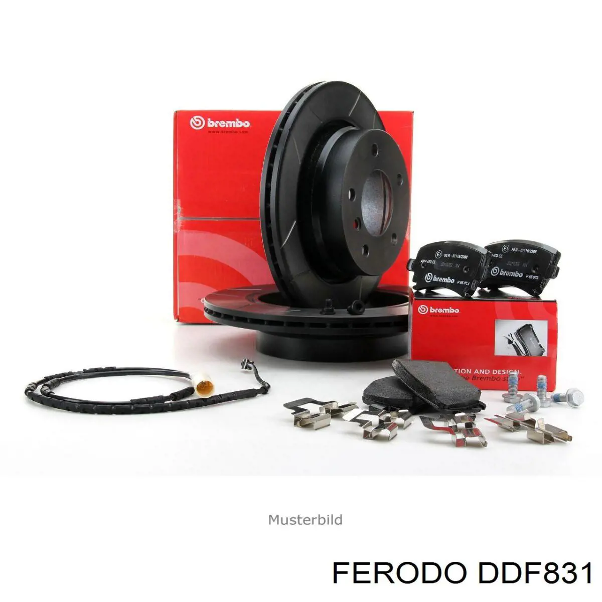 DDF831 Ferodo диск гальмівний задній
