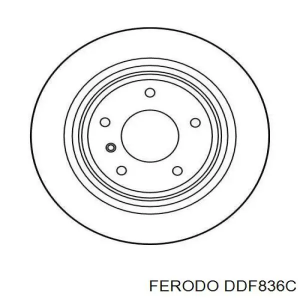 Гальмівні диски DDF836C Ferodo