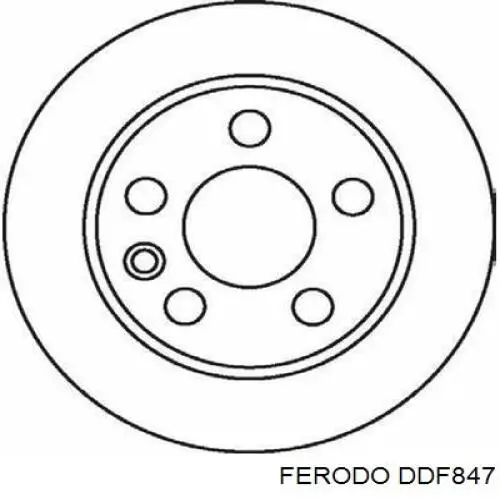 Гальмівні диски DDF847 Ferodo