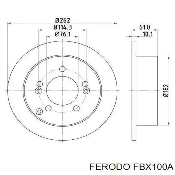 Рідина гальмівна Ferodo FBX100A ціна, від 11.11 USD