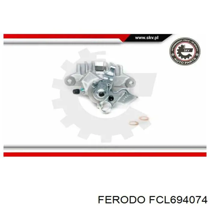FCL694074 Ferodo супорт гальмівний задній правий