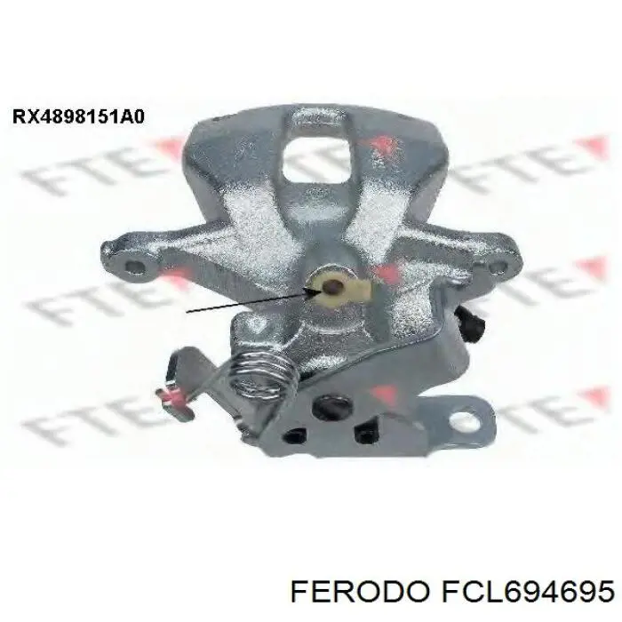 Задній гальмівний супорт лівий Ferodo FCL694695