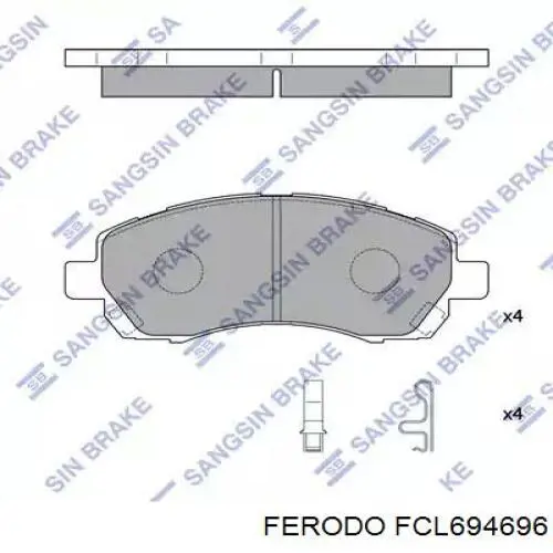 FCL694696 Ferodo Супорт гальмівний задній правий