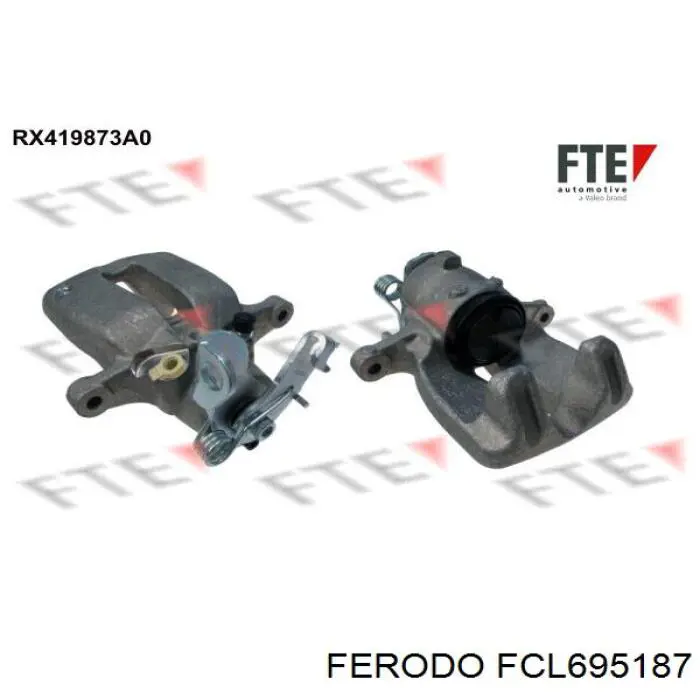 FCL695187 Ferodo супорт гальмівний задній лівий