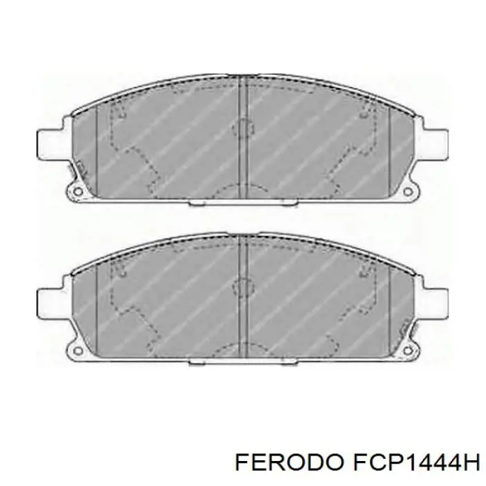 FCP1444H Ferodo Передні гальмівні колодки