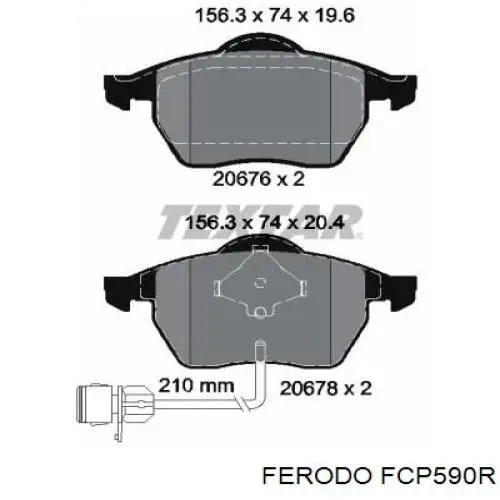 FCP590R Ferodo 