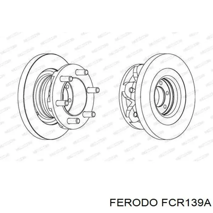 Купити FCR139A Ferodo Ротор гальмівний