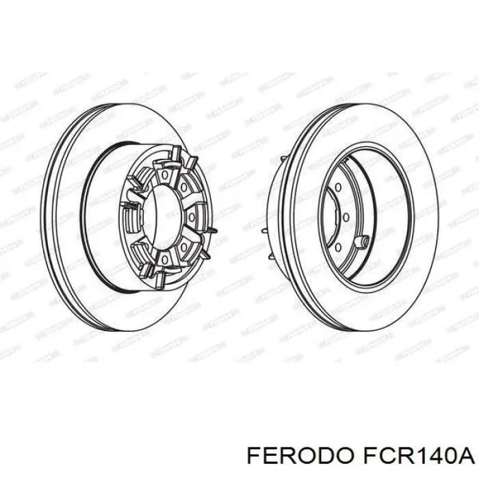FCR140A Ferodo Дискові гальма