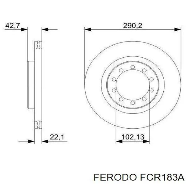 FCR183A Ferodo Гальмо дискове переднє