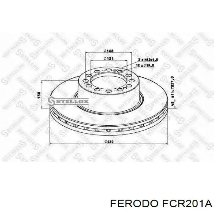 Задні дискові гальма Ferodo FCR201A ціна, від 121.65 USD