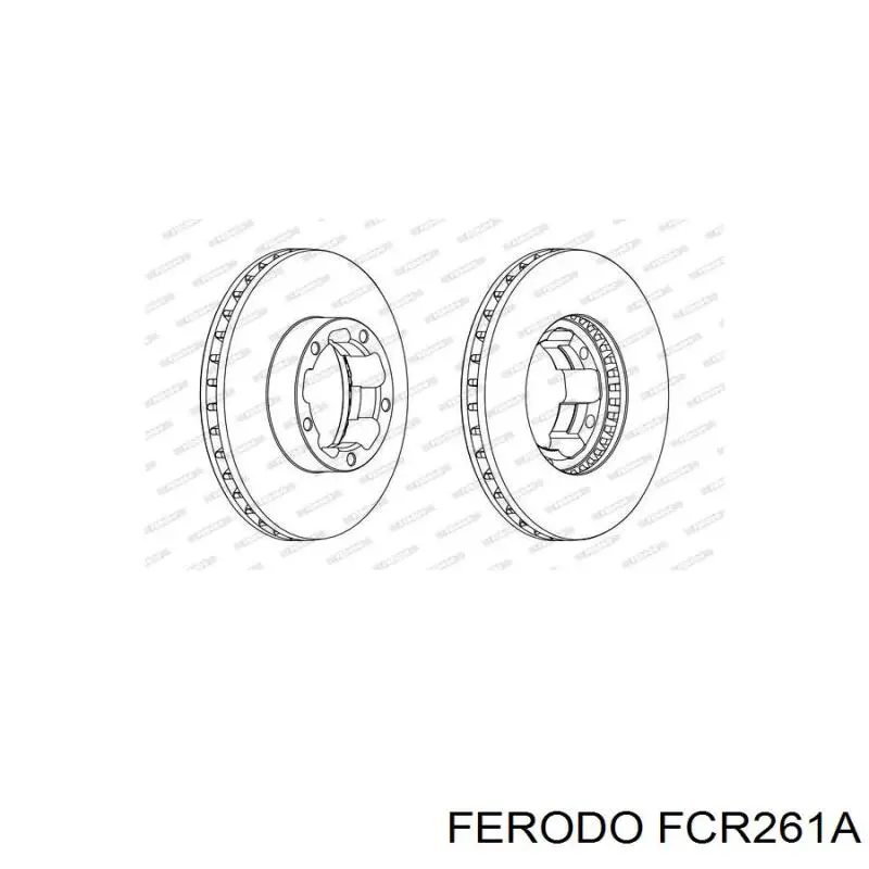 Купити FCR261A Ferodo Ротор гальмівний