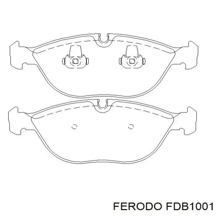 FDB1001 Ferodo колодки гальмівні передні, дискові