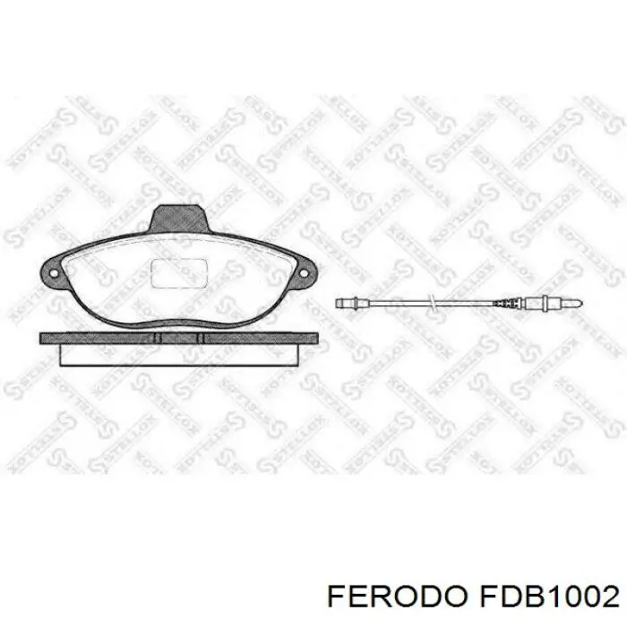 FDB1002 Ferodo колодки гальмівні передні, дискові