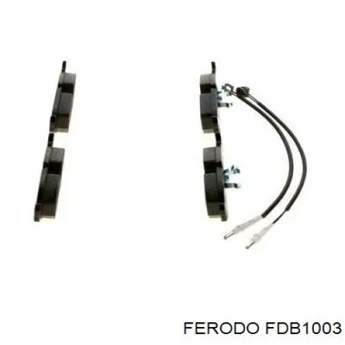 FDB1003 Ferodo Колодки гальмівні задні, дискові