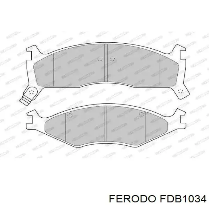 Купити FDB1034 Ferodo Колодки гальмівні передні, дискові