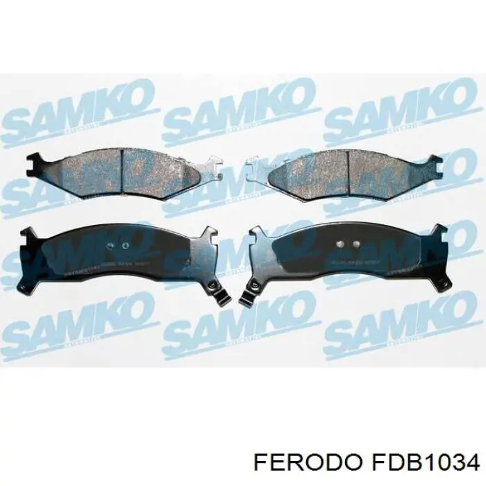 FDB1034 Ferodo Передні гальмівні колодки