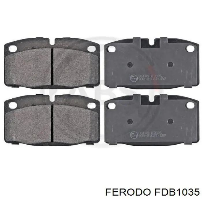 FDB1035 Ferodo колодки гальмівні передні, дискові