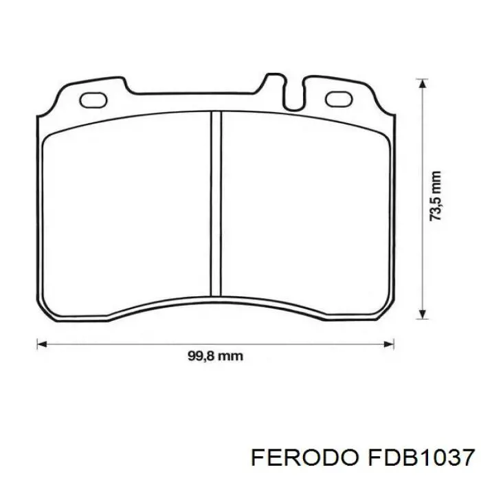 Гальмівні колодки Ferodo FDB1037 ціна, від 21.47 USD