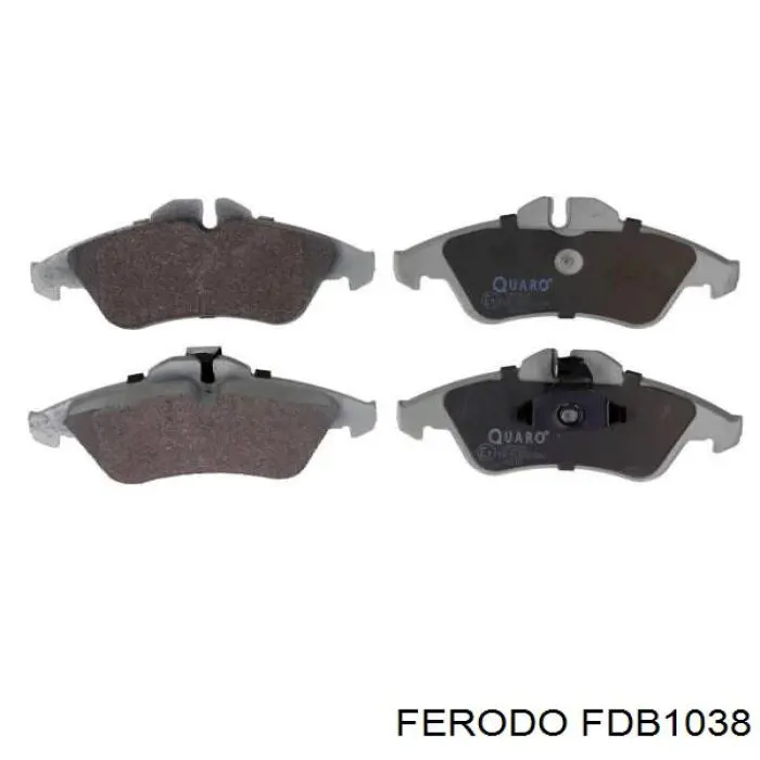 FDB1038 Ferodo Передні гальмівні колодки