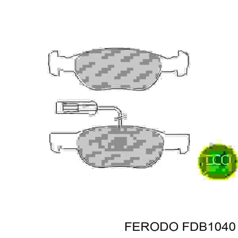 FDB1040 Ferodo колодки гальмівні передні, дискові