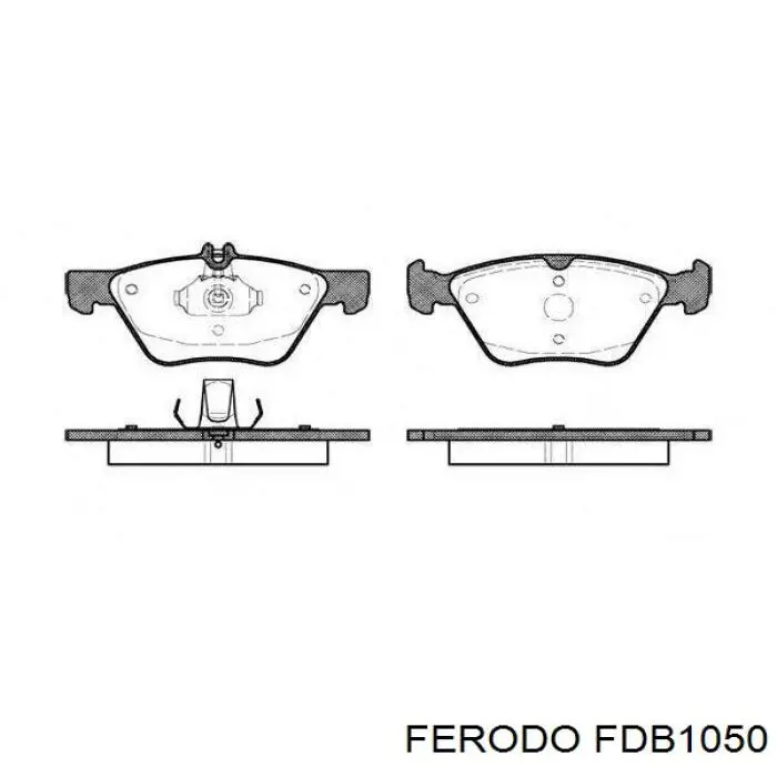 FDB1050 Ferodo колодки гальмівні передні, дискові