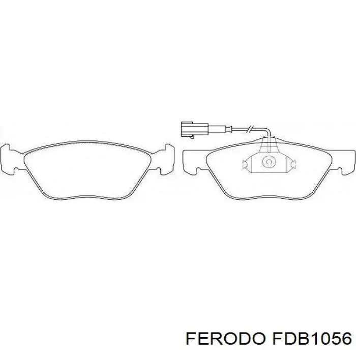 Купити FDB1056 Ferodo Колодки гальмівні передні, дискові