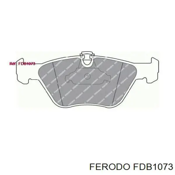 FDB1073 Ferodo колодки гальмівні передні, дискові