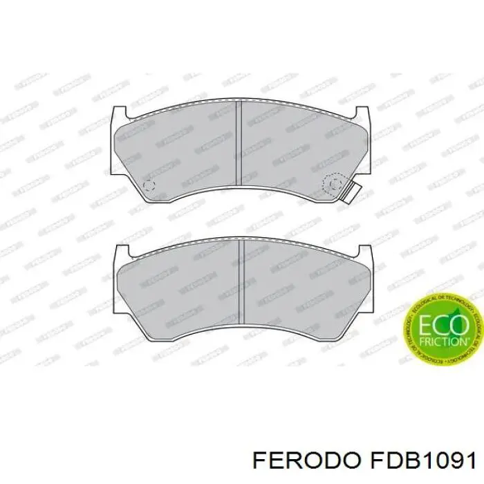 FDB1091 Ferodo колодки гальмівні передні, дискові