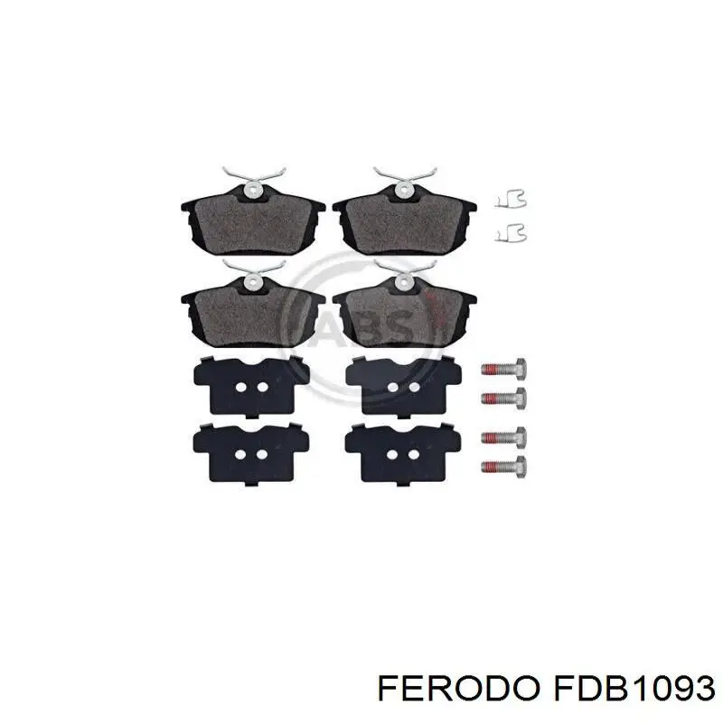 Передні тормозні колодки FDB1093 Ferodo