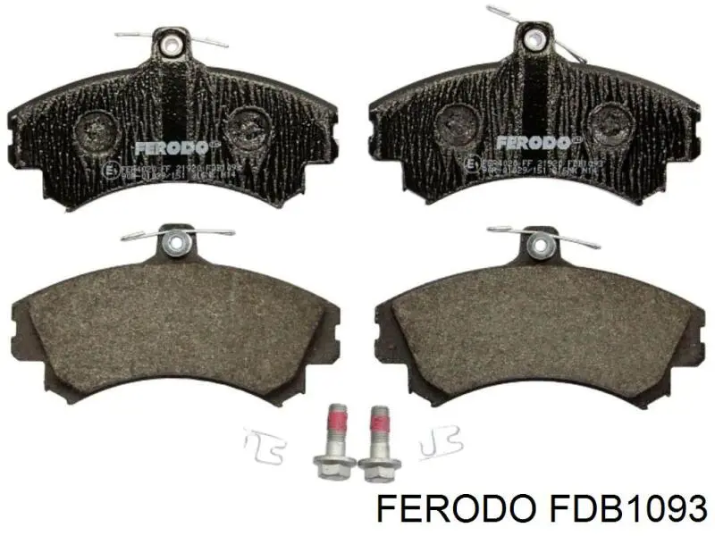 FDB1093 Ferodo колодки гальмівні передні, дискові