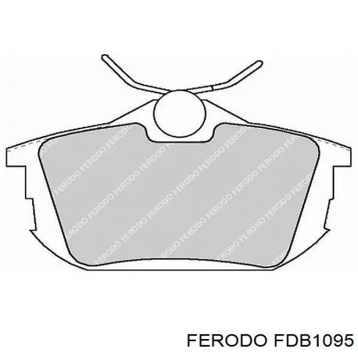 FDB1095 Ferodo колодки гальмові задні, дискові